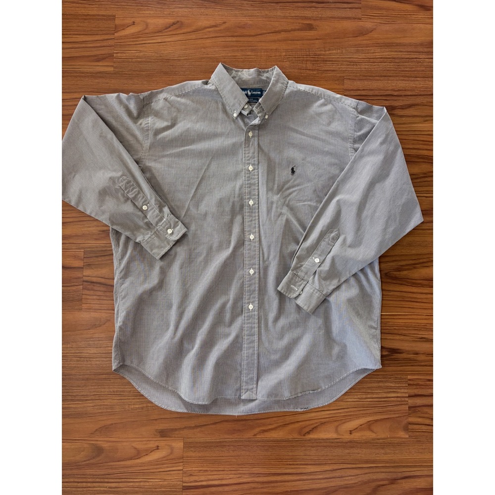 Vintage Men's Ralph Lauren Blake black and white check size XL 90's y2k